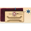Bronze Wallet Card w/ Flannel Bag (2 1/8"x3 1/2")
